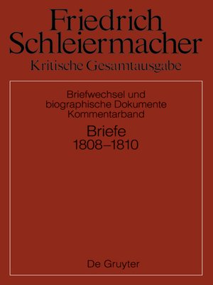 cover image of Briefwechsel 1808-1810